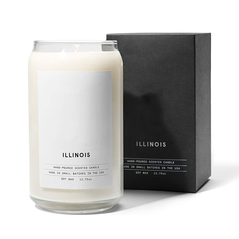 Lilin Woodwick Keramik Susu Organik M&Scent yang disesuaikan, Wadah Lilin