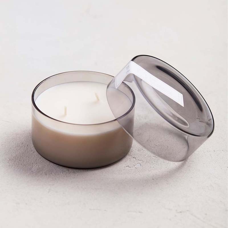 Label Pribadi Kustom Kecil Mewah Lilin Tabung Aroma Santai Dengan Tutup