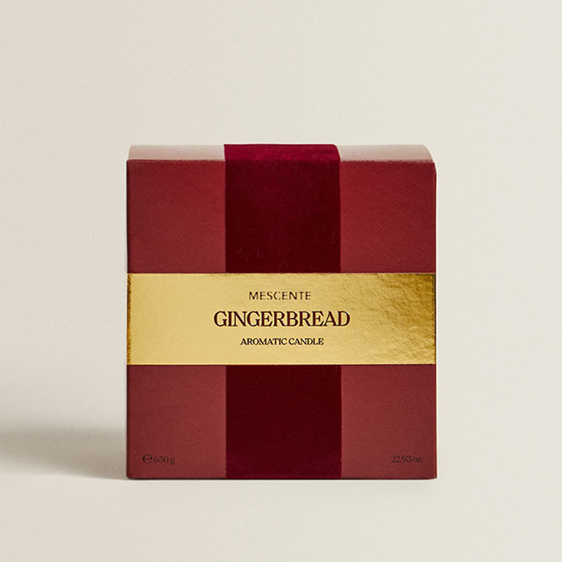 M&Scent Lilin 3 Sumbu Mewah Kustom Label Pribadi yang Dipersonalisasi Lilin Beraroma Kaca Matte Hitam