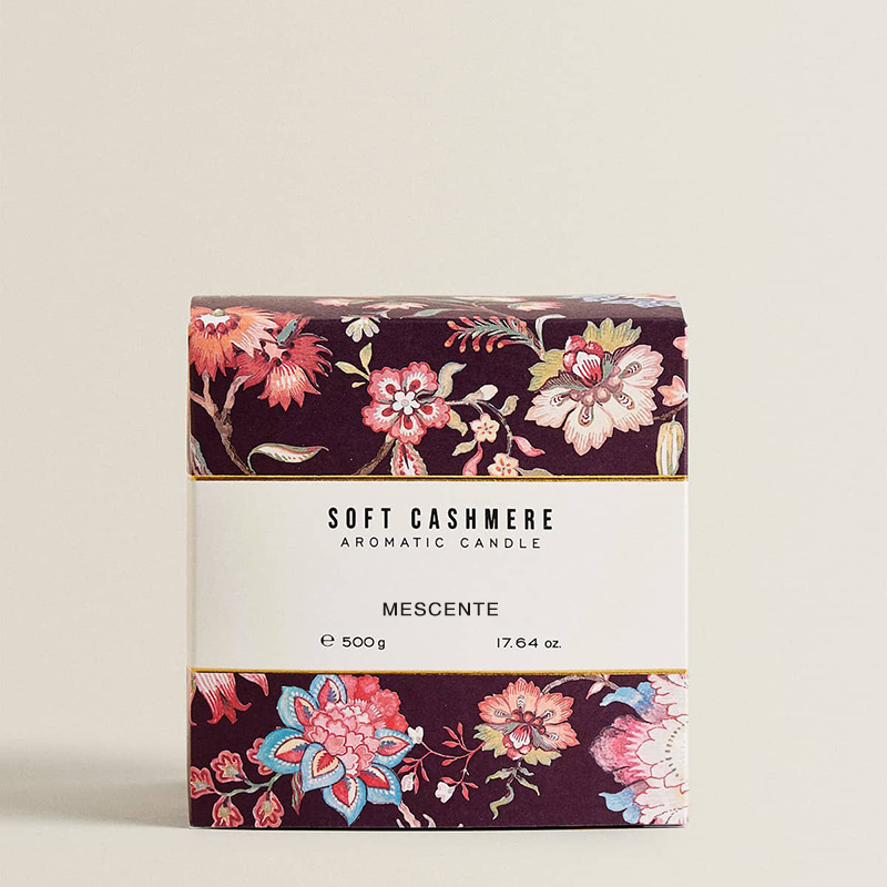 M&Scent Lilin Beraroma Natal Mewah Lilin Aroma Terapi Kedelai dalam Kotak Hadiah Toples Kaca Hitam