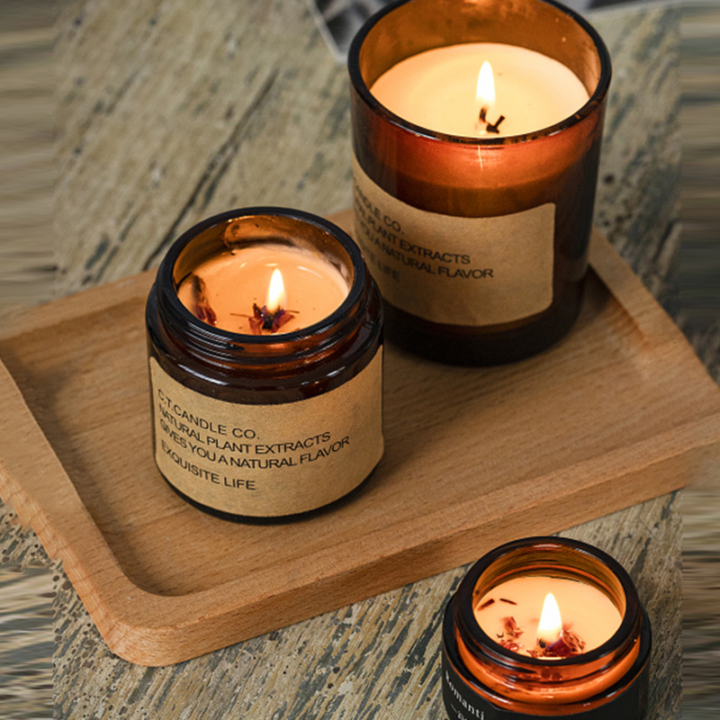 Penyebar buluh rumah dekorasi mewah M&Scent dan set lilin beraroma dengan kemasan kotak