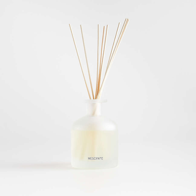 M&Scent label pribadi mewah set hadiah diffuser buluh aroma warna ungu dengan kotak