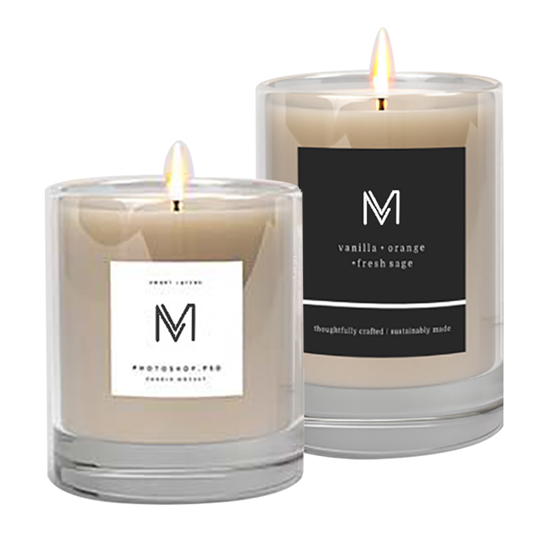 Pabrik grosir M&Scent langsung label mewah pribadi beraroma lilin kedelai dengan kotak dalam jumlah besar