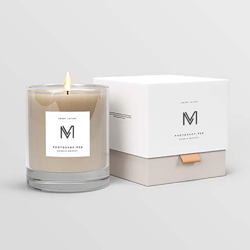 Pabrik grosir M&Scent langsung label mewah pribadi beraroma lilin kedelai dengan kotak dalam jumlah besar