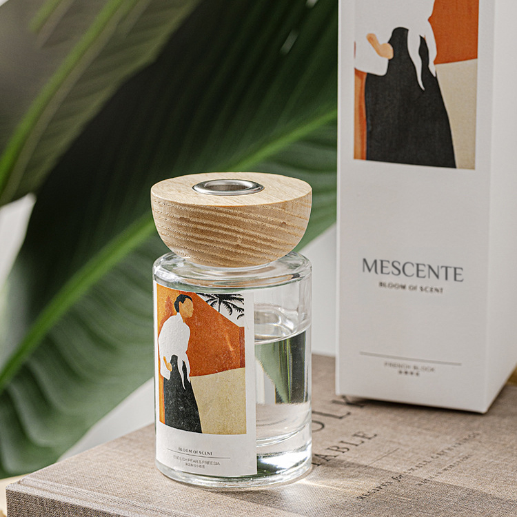 M&Scent grosir label pribadi botol kaca set reed diffuser dengan sumbat