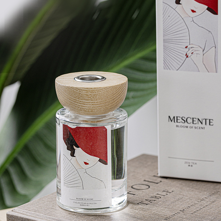 M&Scent grosir label pribadi botol kaca set reed diffuser dengan sumbat