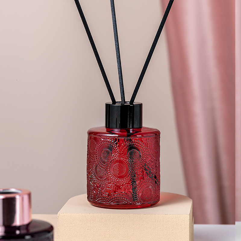 Botol reed diffuser label pribadi M&Scent dengan kotak hadiah, kemewahan reed diffuser