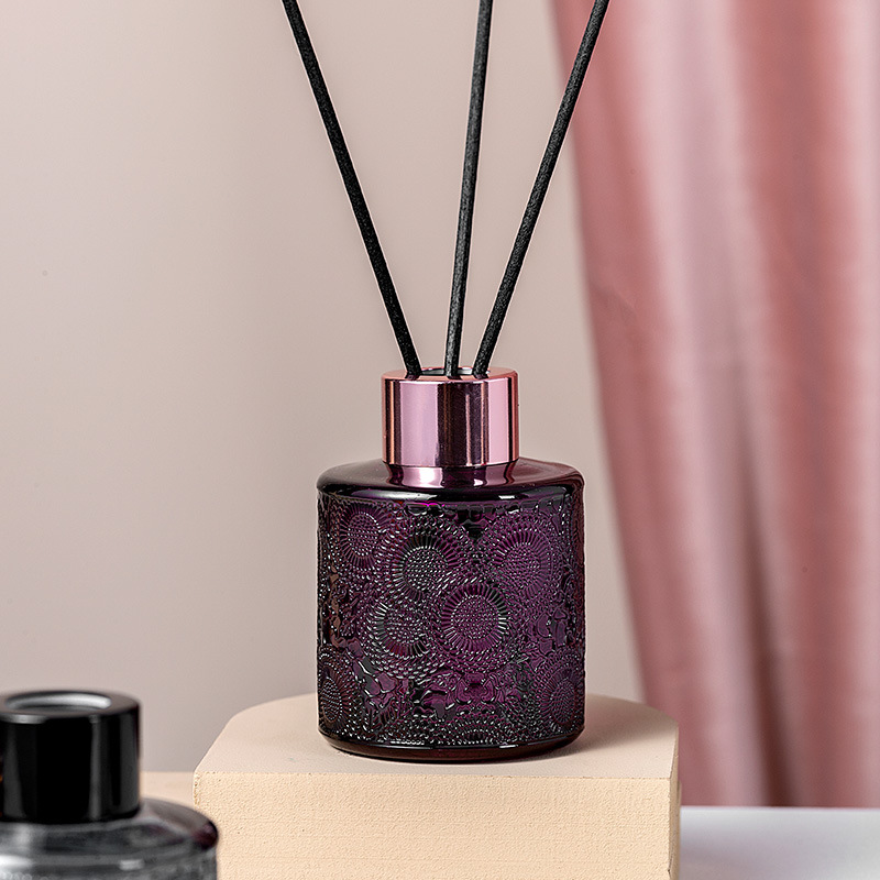Botol reed diffuser label pribadi M&Scent dengan kotak hadiah, kemewahan reed diffuser