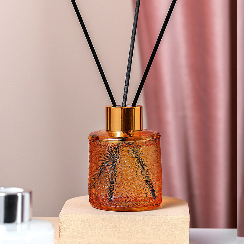 Botol reed diffuser label pribadi M&Scent dengan kotak hadiah, kemewahan reed diffuser