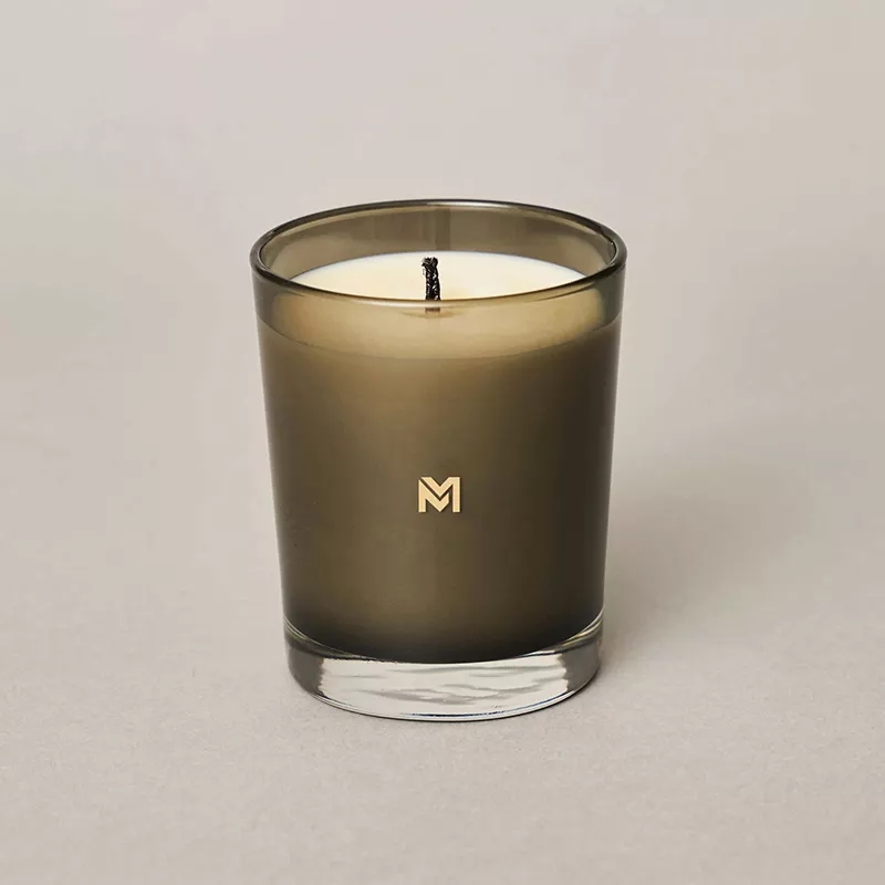 M&Scent Grosir Baju Mewah Custom Label Pribadi Toples Kristal Natal Lilin Kedelai Beraroma Kerzen Dengan Tutup