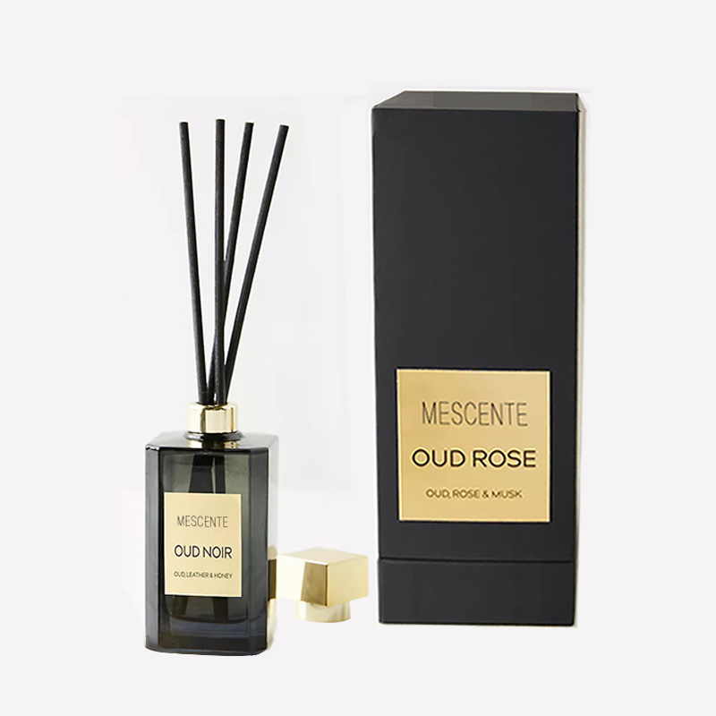 Botol Besar Dekoratif Travertine Porselen Label Putih Thailand Fragrance Reed Diffusers Vessel
