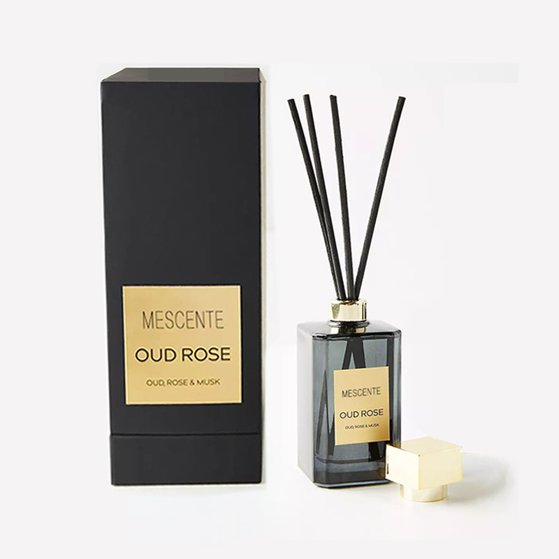 Botol Besar Dekoratif Travertine Porselen Label Putih Thailand Fragrance Reed Diffusers Vessel