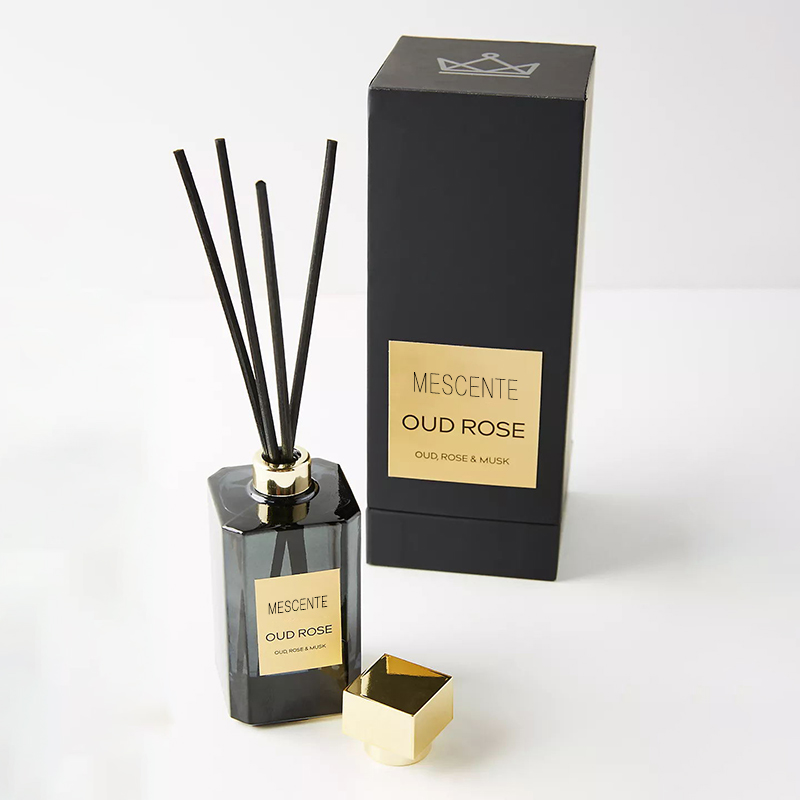 Botol Besar Dekoratif Travertine Porselen Label Putih Thailand Fragrance Reed Diffusers Vessel