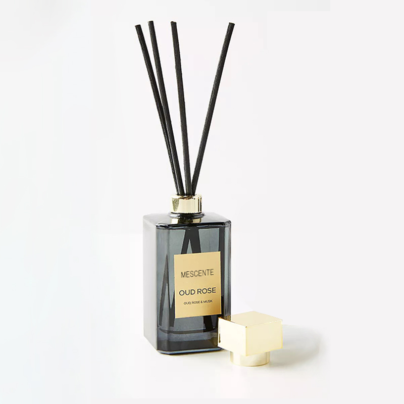 Botol Besar Dekoratif Travertine Porselen Label Putih Thailand Fragrance Reed Diffusers Vessel