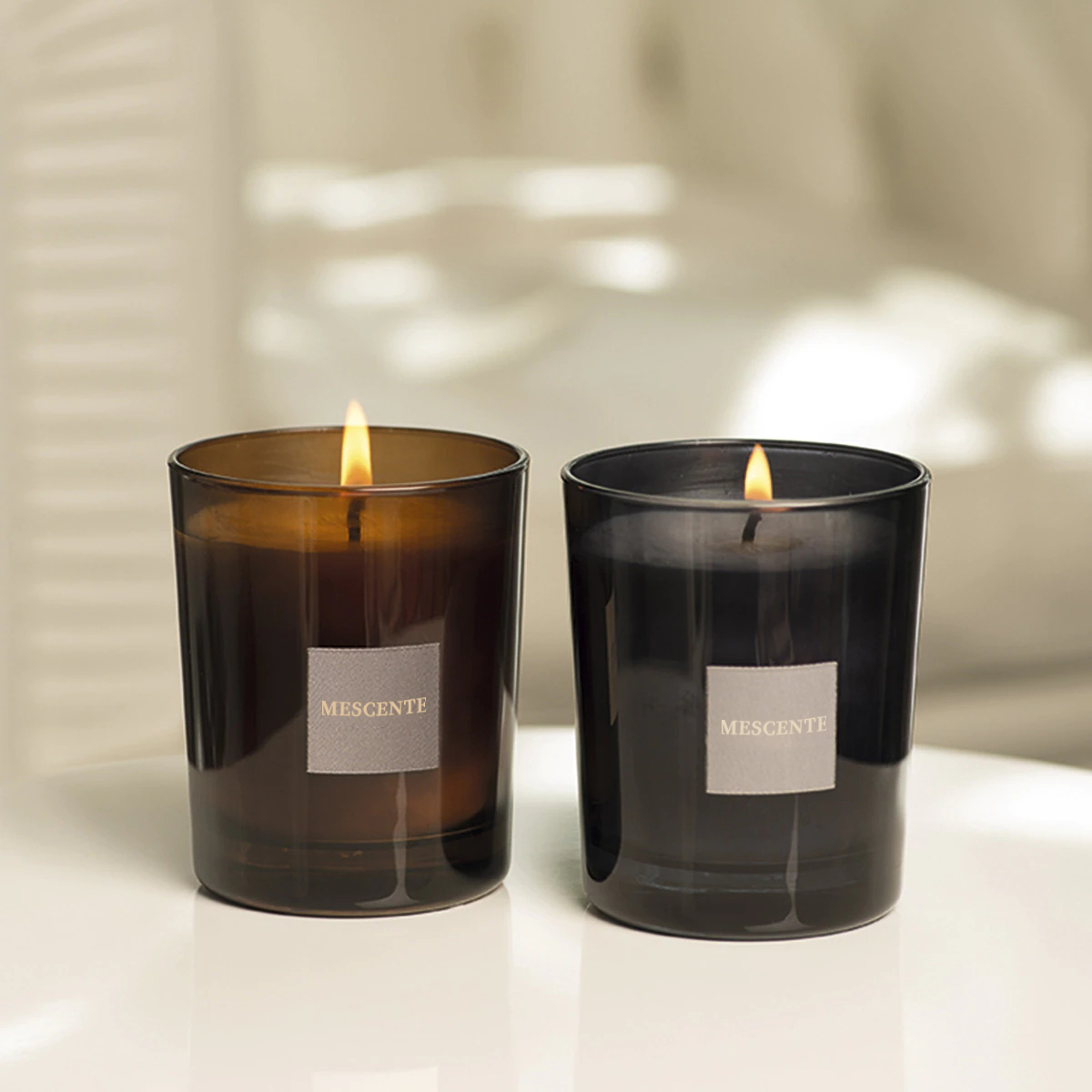 M&Scent Personalisieren Grab Klein Box Mit Klar Nicht Tropfende Kerzen Herzform Lilin Beton