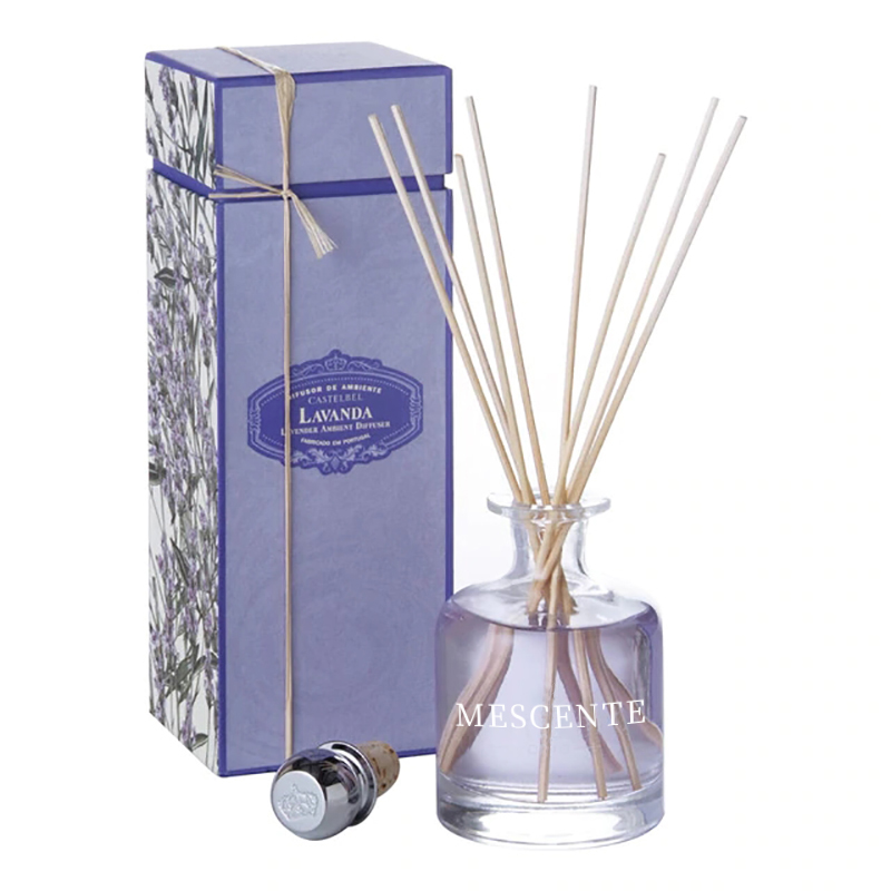 Musim Semi Mewah 400ml Botol Merah Muda Ramah Lingkungan Semen Kulit Abu-abu Magnolia Aroma Bunga Tongkat Reed Diffuser
