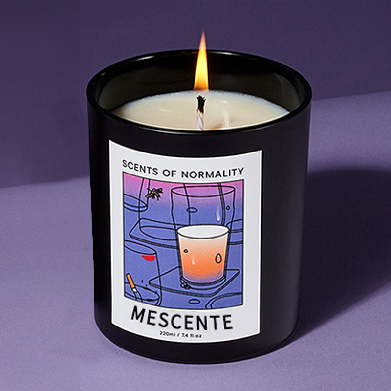 M&Scent Grosir Mewah Kustom Label Pribadi Lilin Lilin Kedelai Aroma Kristal Natal Buatan Tangan