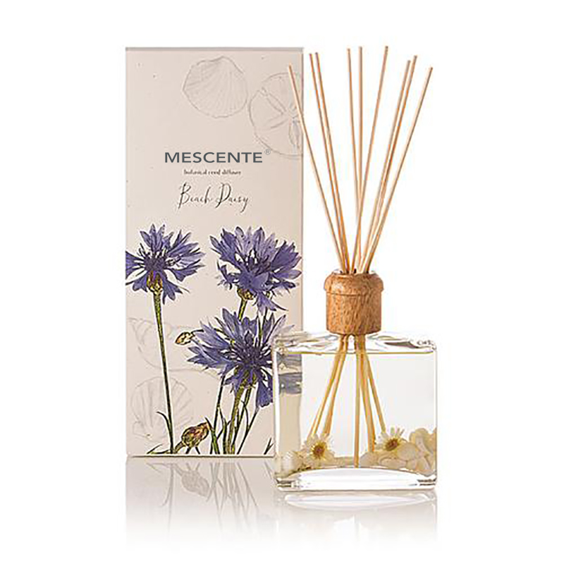 Grosir Kualitas Tinggi Mewah Label Kustom Pribadi Bunga Sola Kayu Aroma Reed Diffuser Dengan Kotak