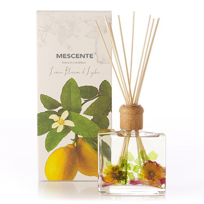 Grosir Kualitas Tinggi Mewah Label Kustom Pribadi Bunga Sola Kayu Aroma Reed Diffuser Dengan Kotak