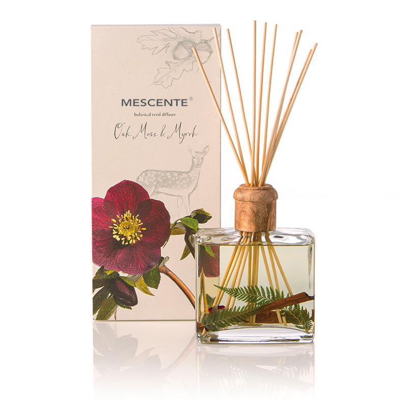 Grosir Kualitas Tinggi Mewah Label Kustom Pribadi Bunga Sola Kayu Aroma Reed Diffuser Dengan Kotak