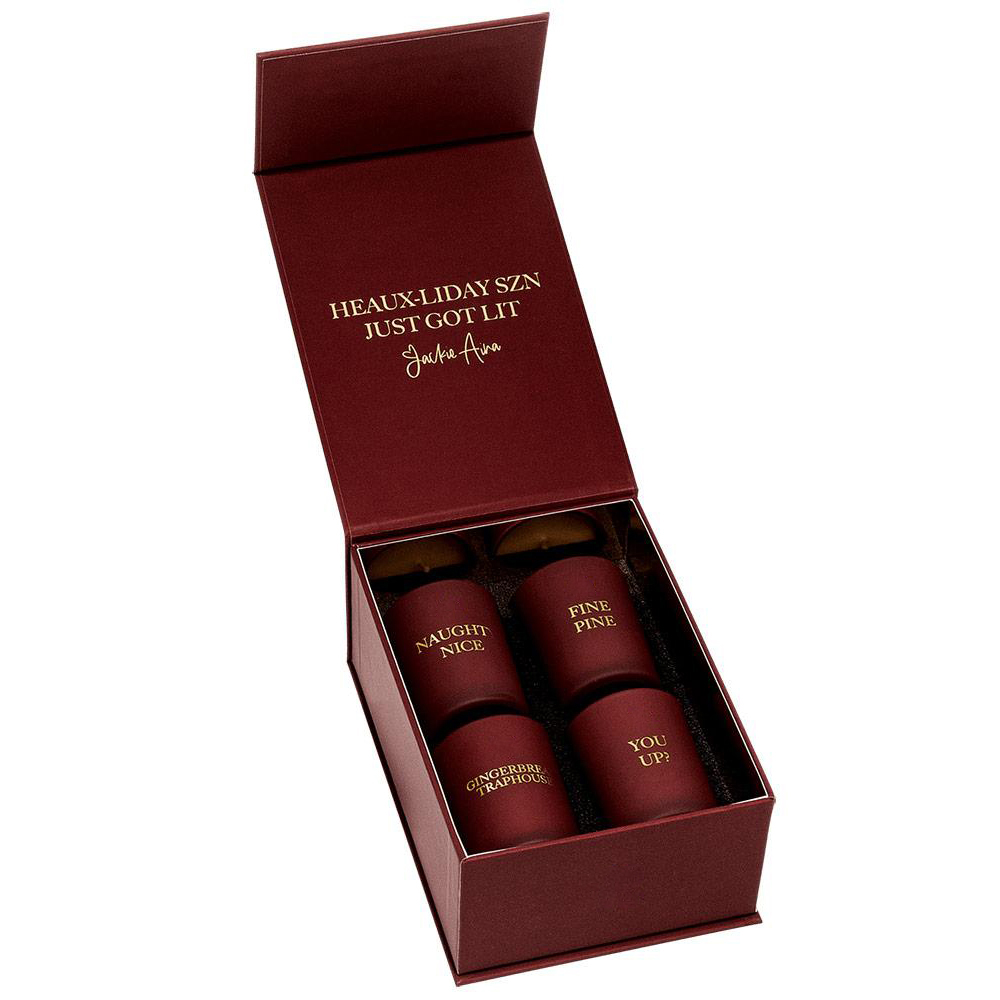 M&Scent set hadiah lilin beraroma aroma dekorasi rumah label pribadi mewah isi 4