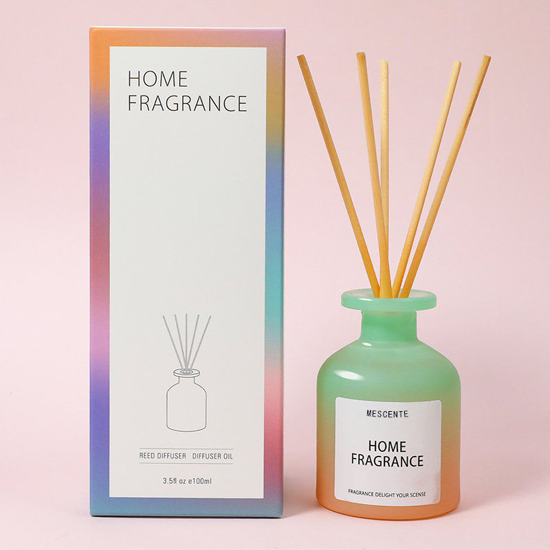 Grosir Botol Kaca Unik Wangi Bunga Reed Diffuser Minyak Isi Ulang Dengan Kotak Kemasan Gift Set