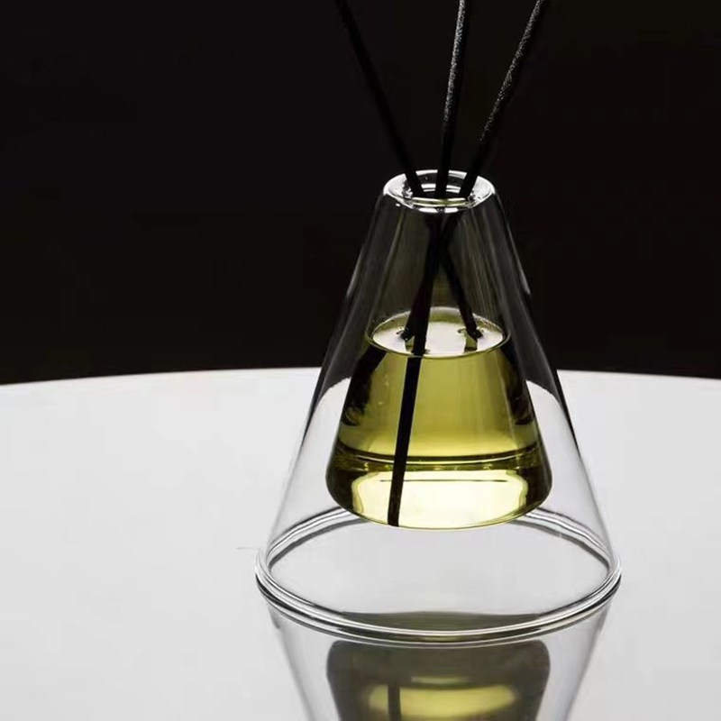 Kustom Besar Hex Essenza Botol Kaca Unik Putih Buram Ekstra Udara Aroma Reed Diffuser Pengharum Rumah, Reed Diffuser Natal