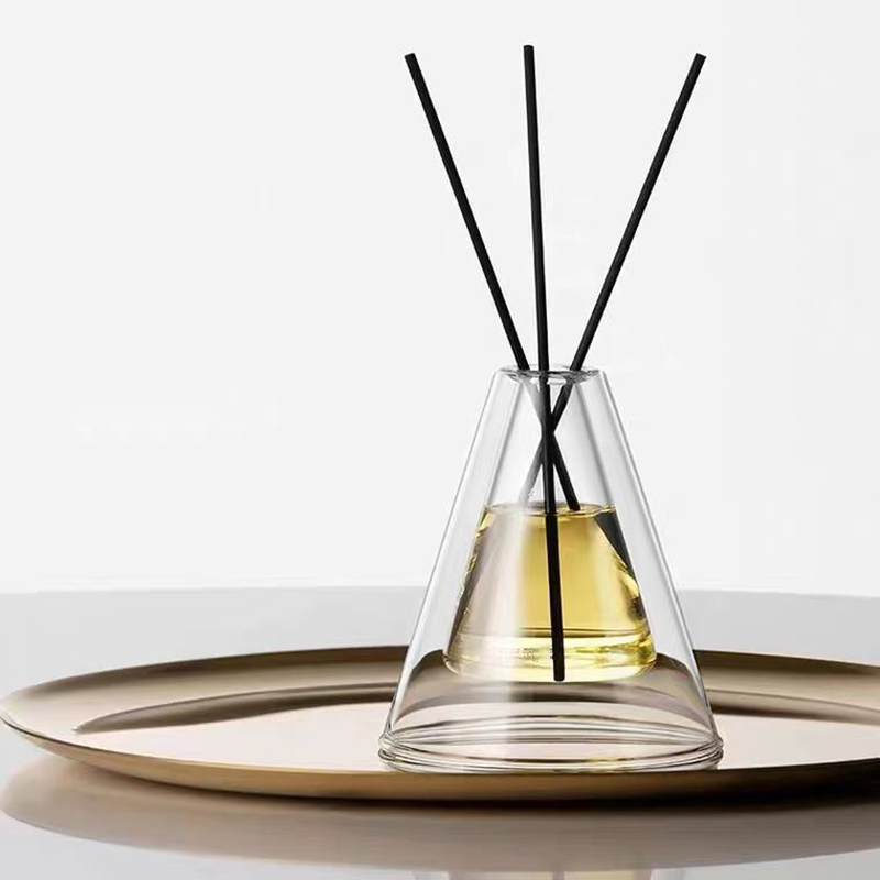 Kustom Besar Hex Essenza Botol Kaca Unik Putih Buram Ekstra Udara Aroma Reed Diffuser Pengharum Rumah, Reed Diffuser Natal