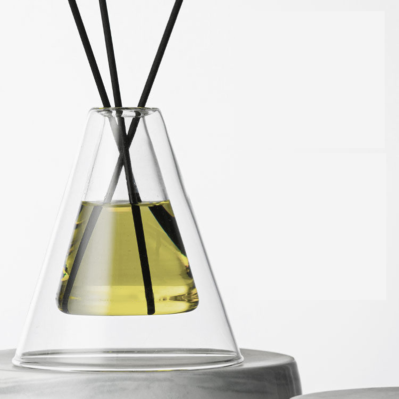 Kustom Besar Hex Essenza Botol Kaca Unik Putih Buram Ekstra Udara Aroma Reed Diffuser Pengharum Rumah, Reed Diffuser Natal