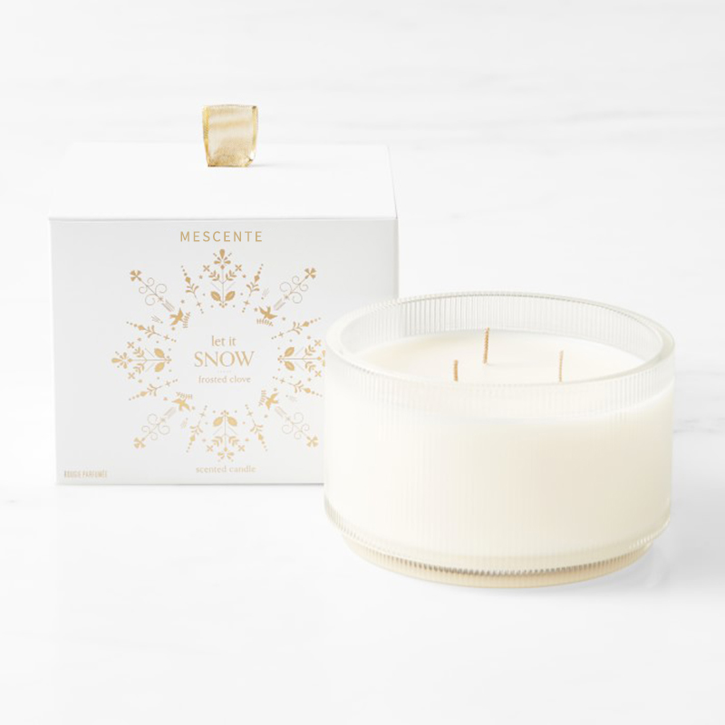 M&Scent Logo Buatan Khusus Lilin Kedelai Beraroma Kejelasan Organik Buatan Sendiri Label Pribadi Dalam Toples Kaca