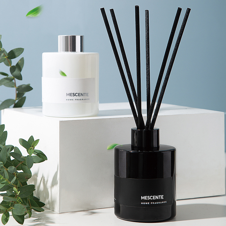 M&Scent Grosir Label Mewah Pribadi Bunga Hias Tongkat Fiber Reed Diffuser dengan Stopper