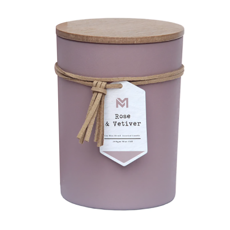 Aroma M&S Grosir Label Pribadi Tutup Kayu Aromaterapi Aroma Lilin Kedelai Hadiah Lilin Set Dalam Toples Kaca