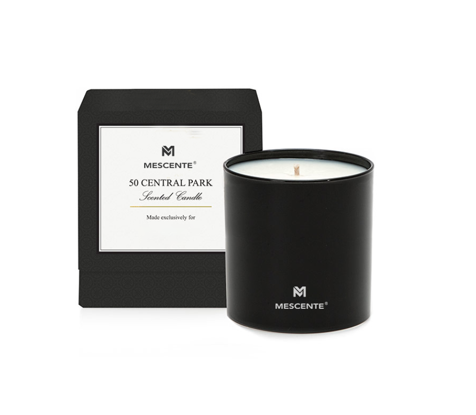Aroma M&S Grosir Label Mewah Pribadi Lilin Aromaterapi Pria Krom 22 Oz Dengan Kristal Di Dalamnya