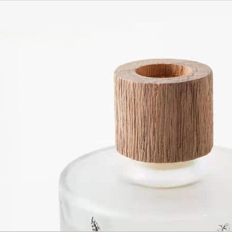 M&Scent Grosir Mewah Kustom Dekoratif Kaca Amber Tanpa Api Diffuser Aroma Bunga Transparan Unik