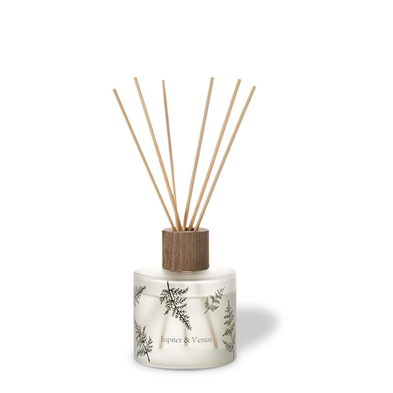 M&Scent Grosir Mewah Kustom Dekoratif Kaca Amber Tanpa Api Diffuser Aroma Bunga Transparan Unik