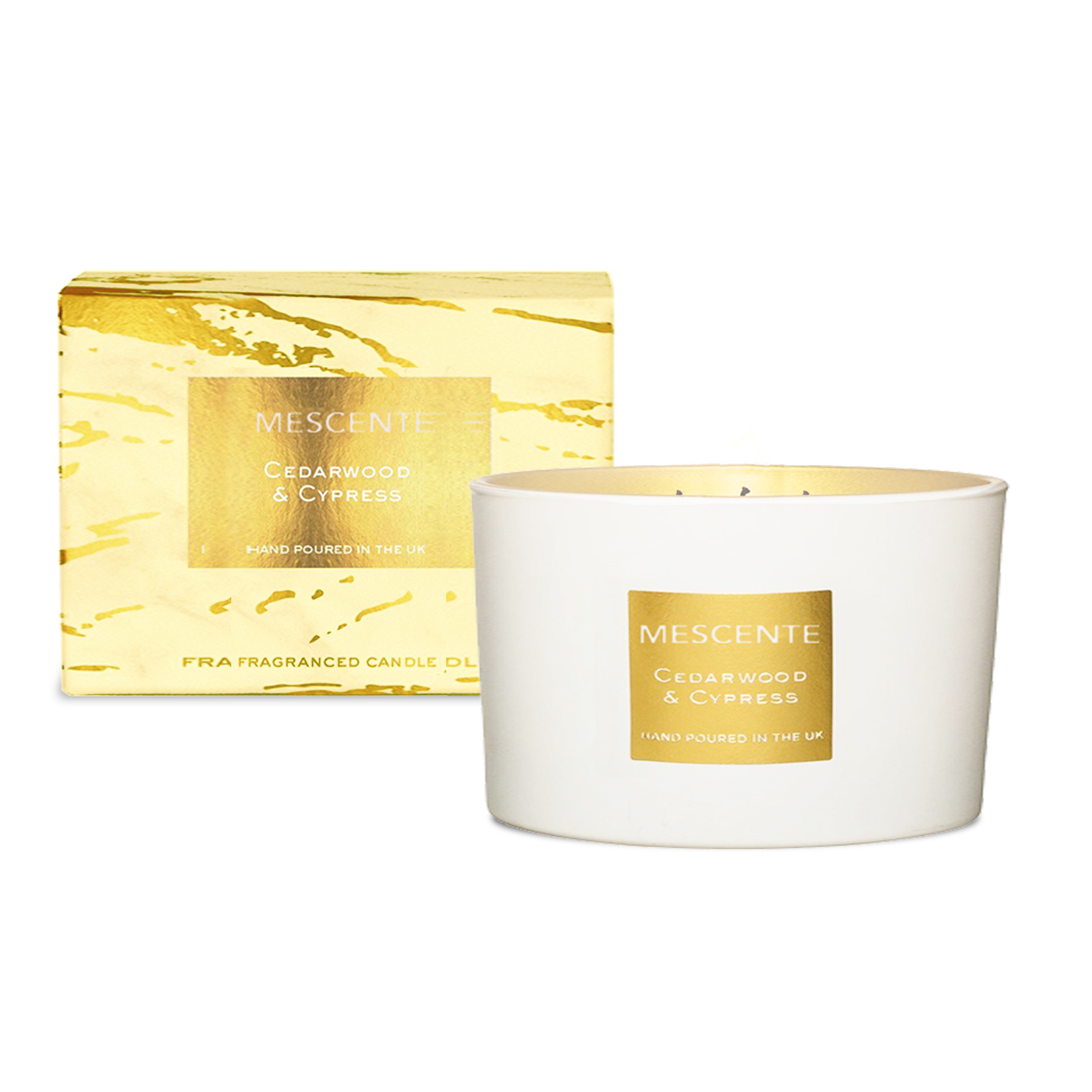 M&Scent grosir dekoratif aromaterapi 3 sumbu set hadiah lilin kelapa beraroma