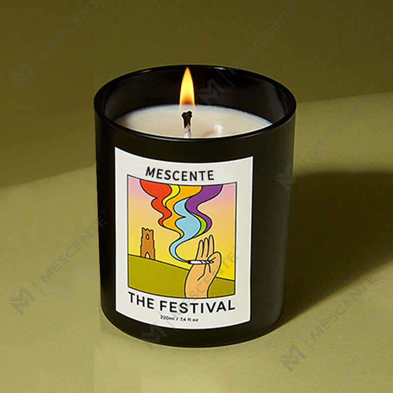 M&Scent Grosir Mewah Kustom Label Pribadi Lilin Lilin Kedelai Aroma Kristal Natal Buatan Tangan