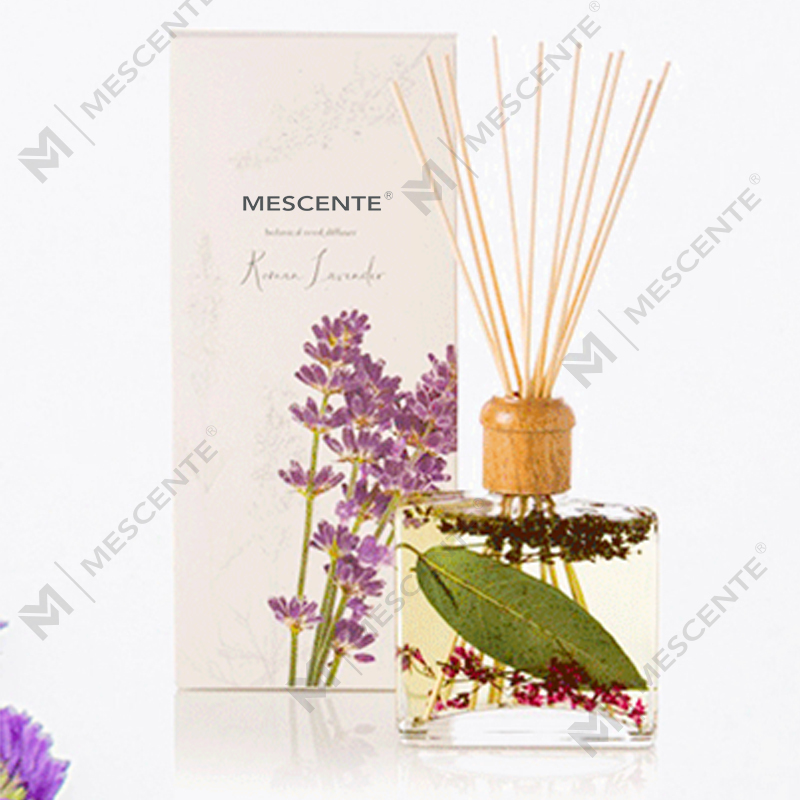 Grosir Kualitas Tinggi Mewah Kustom Label Pribadi Bunga Sola Kayu Aroma Reed Diffuser Dengan Kotak