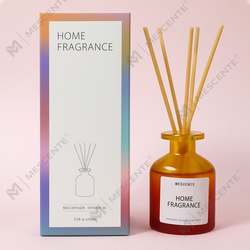 Grosir Botol Kaca Unik Wangi Bunga Reed Diffuser Minyak Isi Ulang Dengan Kotak Kemasan Gift Set
