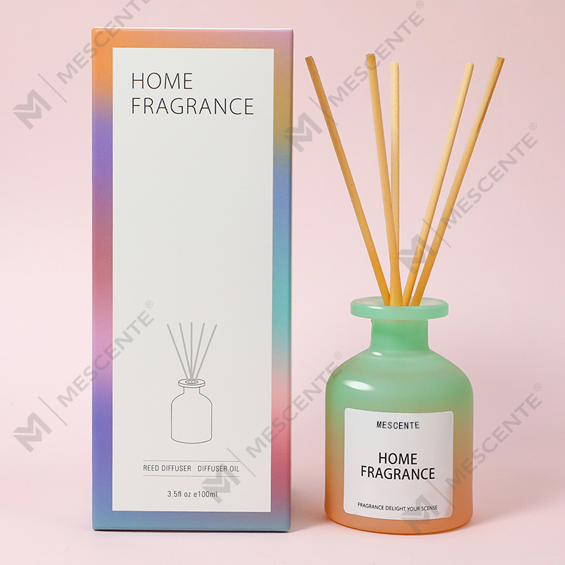 Grosir Botol Kaca Unik Wangi Bunga Reed Diffuser Minyak Isi Ulang Dengan Kotak Kemasan Gift Set