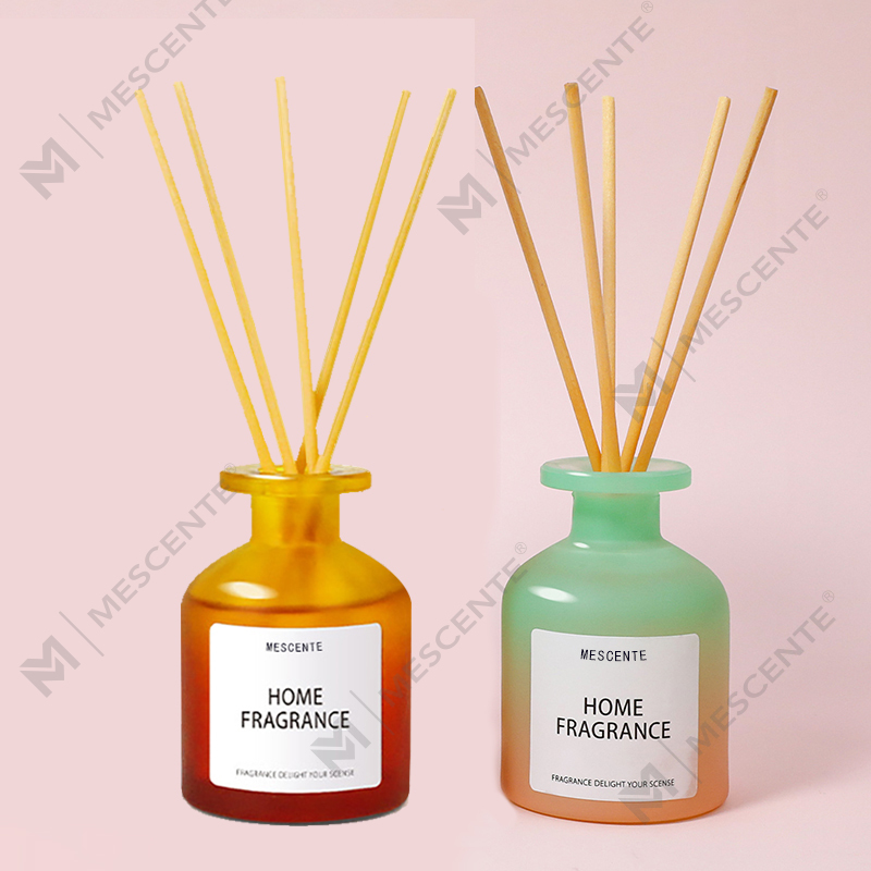 Grosir Botol Kaca Unik Wangi Bunga Reed Diffuser Minyak Isi Ulang Dengan Kotak Kemasan Gift Set