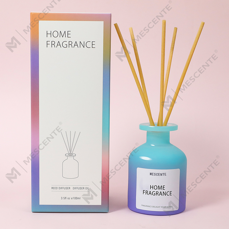 Grosir Botol Kaca Unik Wangi Bunga Reed Diffuser Minyak Isi Ulang Dengan Kotak Kemasan Gift Set