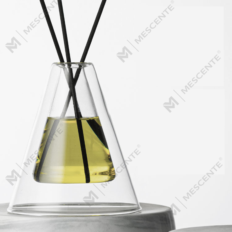 Kustom Besar Hex Essenza Botol Kaca Unik Putih Buram Ekstra Udara Aroma Reed Diffuser Pengharum Rumah, Reed Diffuser Natal