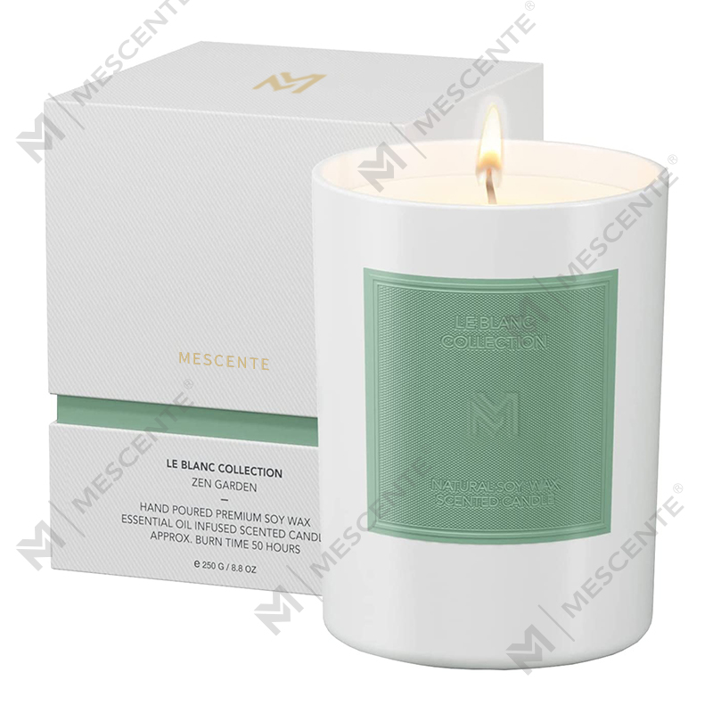 M&Scent Grosir Kustom Mewah Toples Kaca Hitam Set Lilin Lilin Kedelai Aromaterapi Natal