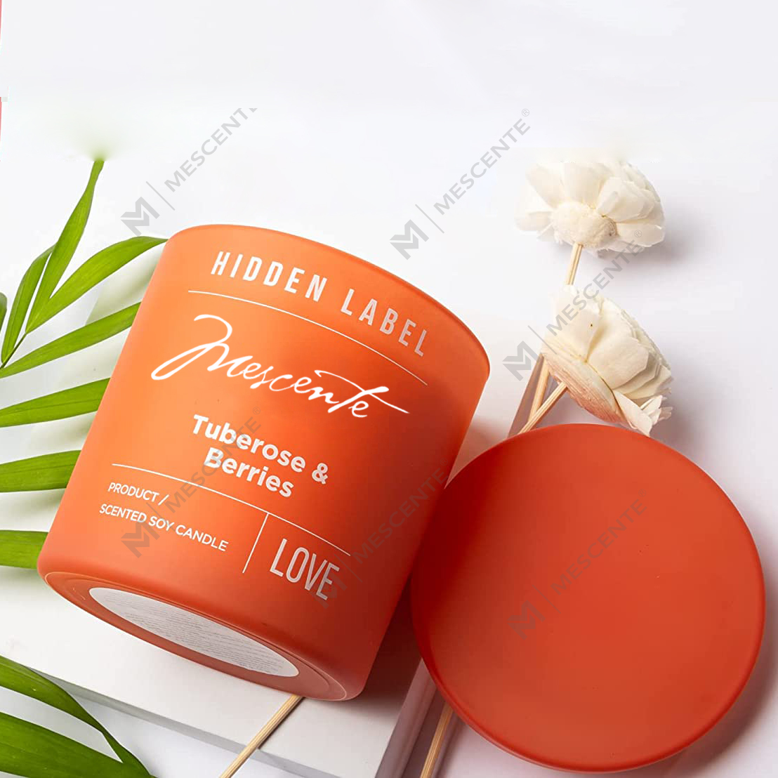 M&Scent Grosir Mewah Label Pribadi Stoples Hitam Lilin Lilin Kedelai Beraroma Dengan Kristal