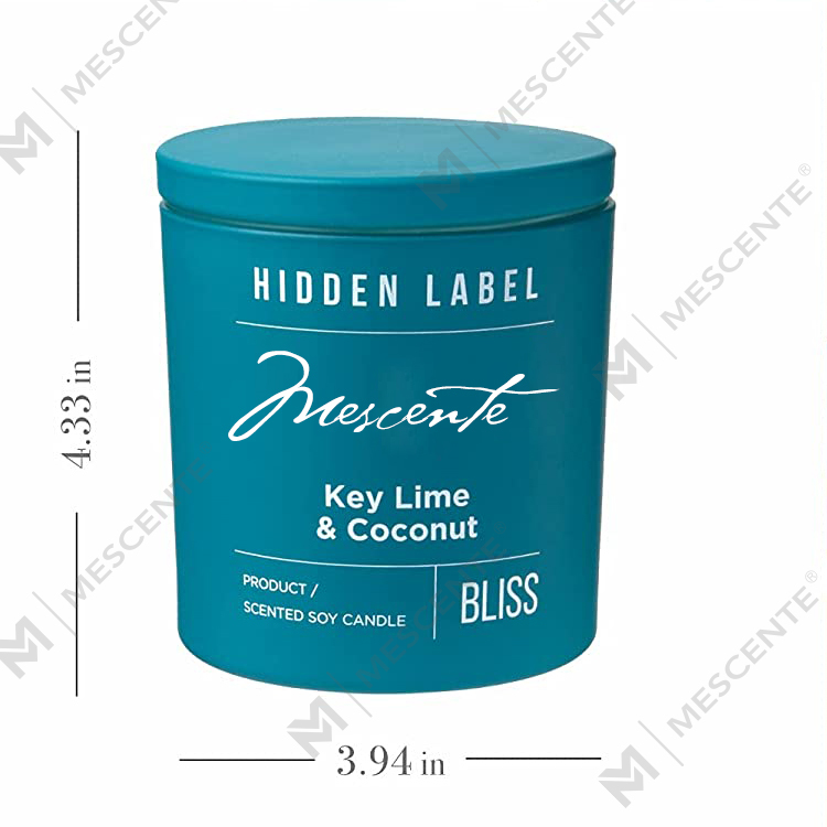 M&Scent Grosir Mewah Label Pribadi Stoples Hitam Lilin Lilin Kedelai Beraroma Dengan Kristal