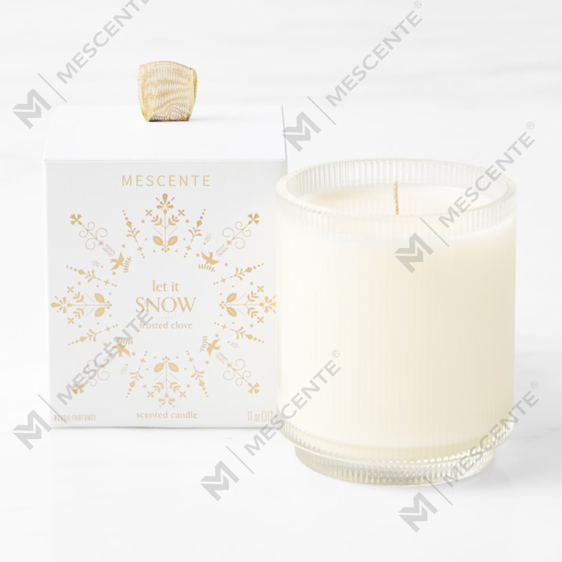 M&Scent Logo Buatan Khusus Lilin Kedelai Beraroma Kejernihan Organik Buatan Sendiri Label Pribadi Dalam Toples Kaca