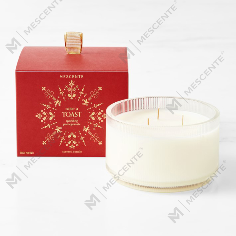 M&Scent Logo Buatan Khusus Lilin Kedelai Beraroma Kejernihan Organik Buatan Sendiri Label Pribadi Dalam Toples Kaca