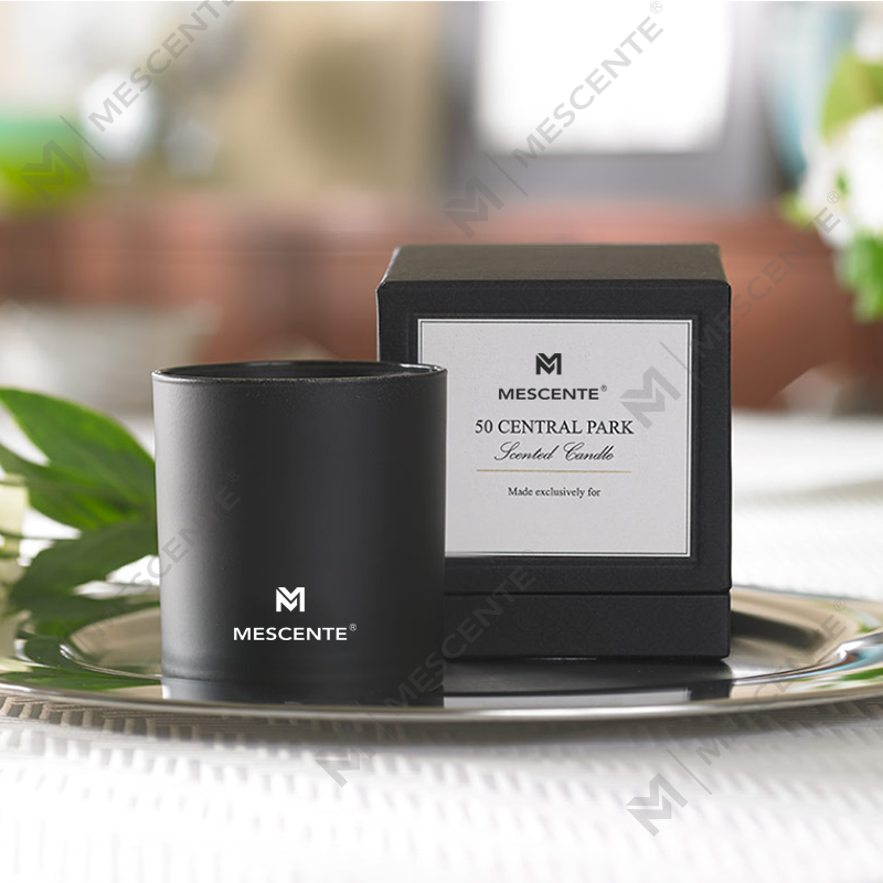 Aroma M&S Grosir Mewah Label Pribadi Lilin Aromaterapi Pria Krom 22 Oz Dengan Kristal Di Dalamnya