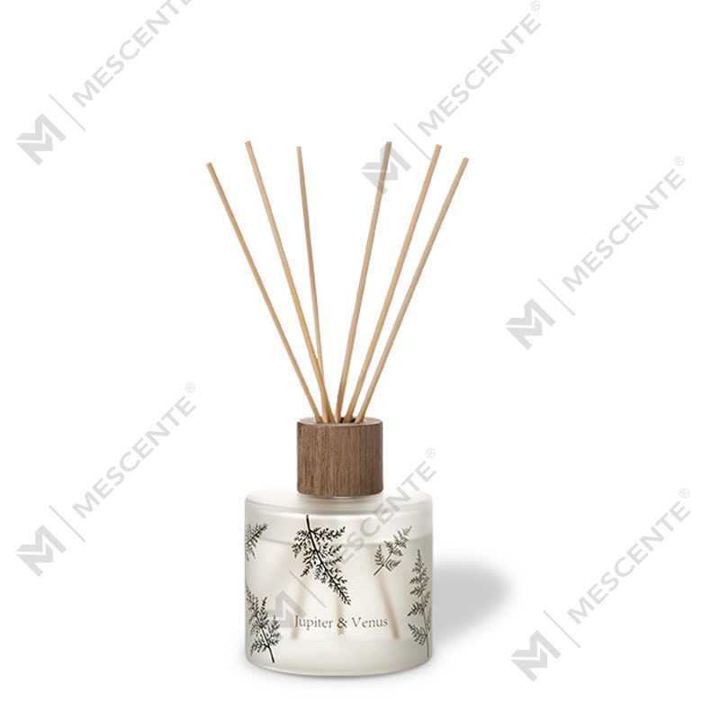 M&Scent Grosir Mewah Kustom Dekoratif Kaca Amber Tanpa Api Diffuser Aroma Bunga Transparan Unik